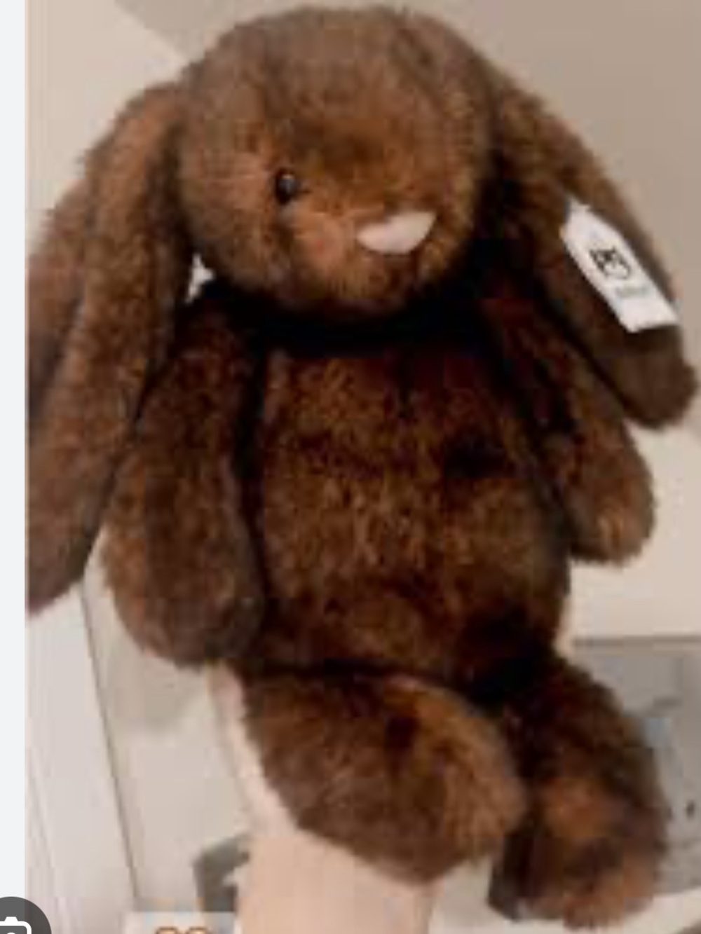 Jellycat Brown “ hopscotch “ Bunny gold tag edition Jelly cat